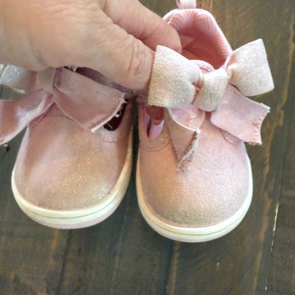 Stride Rite Pink Baby Walker Shoes with Bow size 6 months - Picture 3 of 4